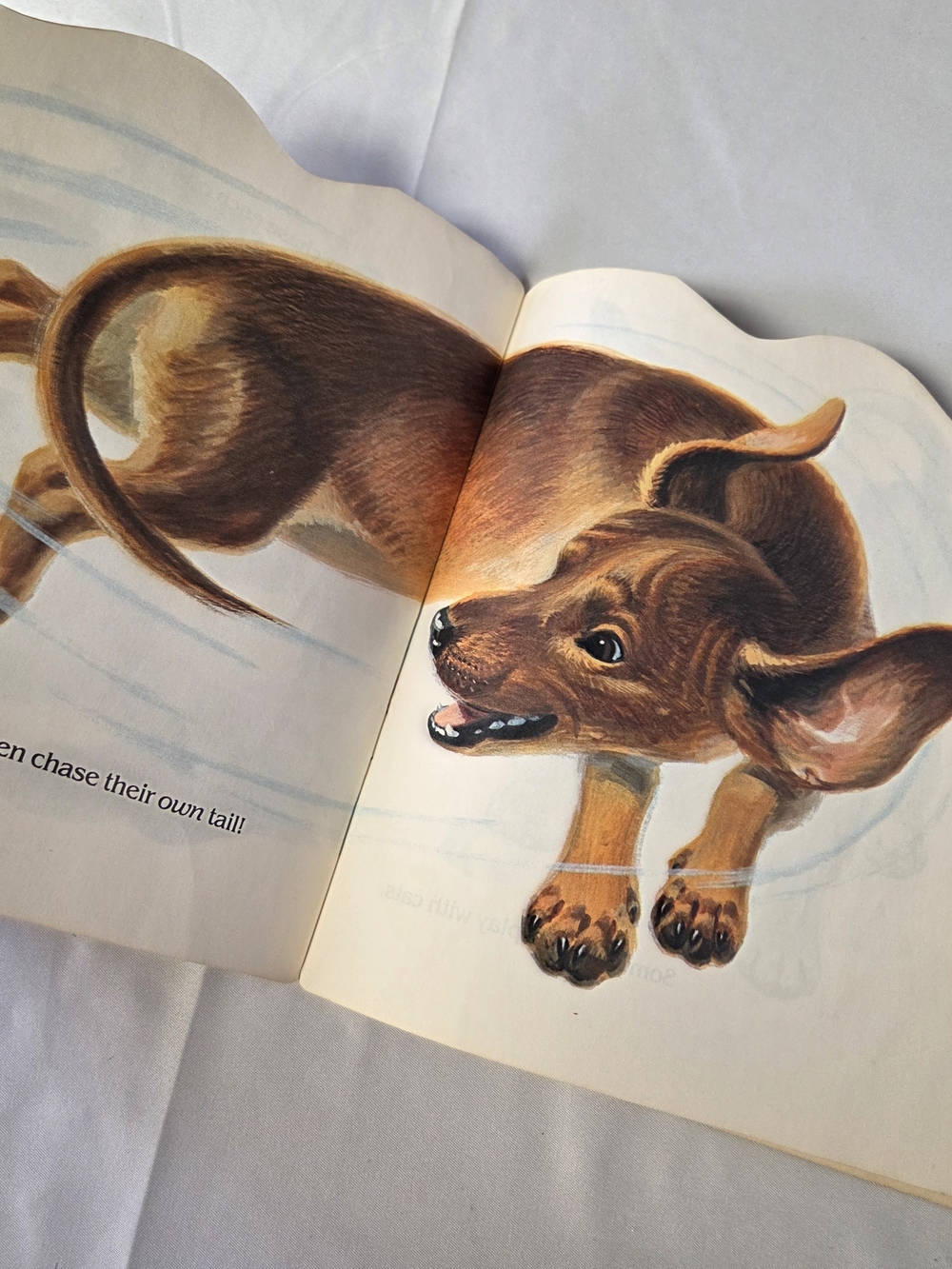 Vintage The Puppy Book Golden Shape Children Storybook Illustrated Picture Book - Picture 5 of 5